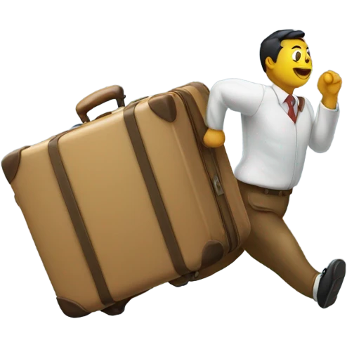Running with suitcase  emoji