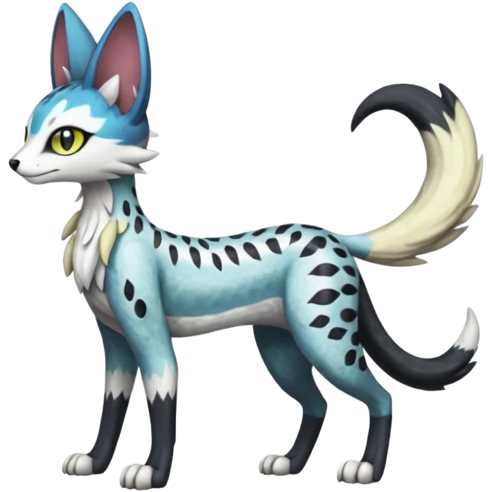 Meloetta-Trico-Silvally-Nargacuga-Sergal-Serval-Fakémon-creature-hybrid emoji