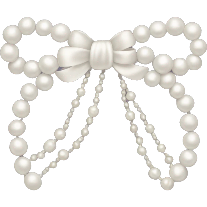 bow made of pearls emoji