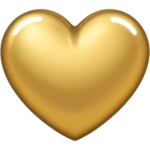 Gold heart emoji