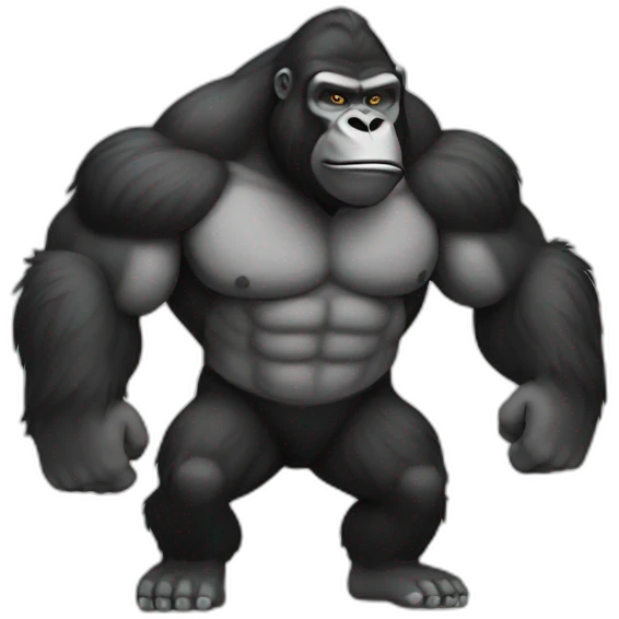 Gorilla muscle emoji