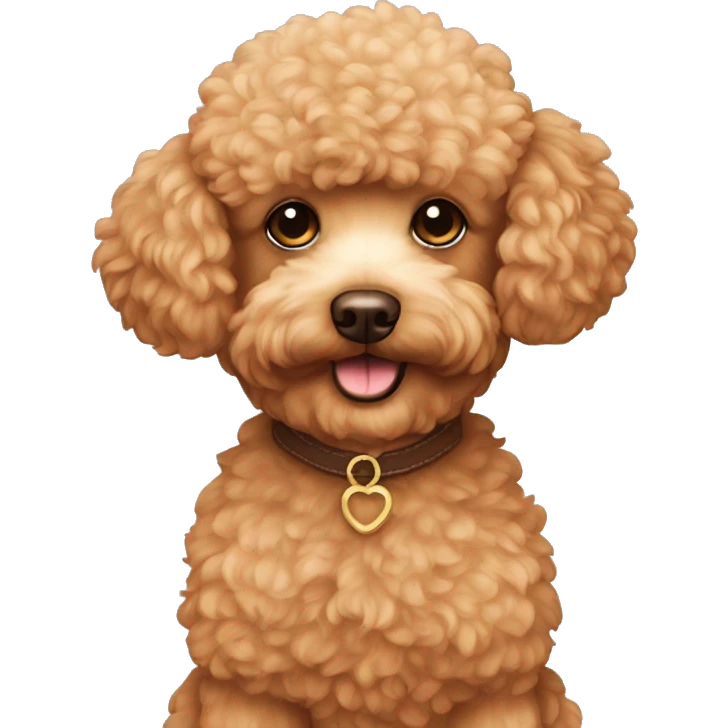 apricot poodle teddy bear emoji