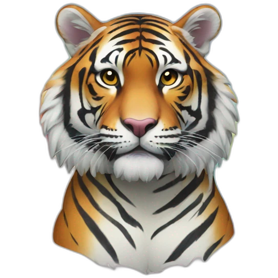 Rainbow Tiger emoji