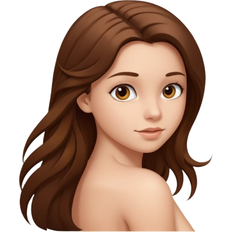 A naked girls behind  emoji