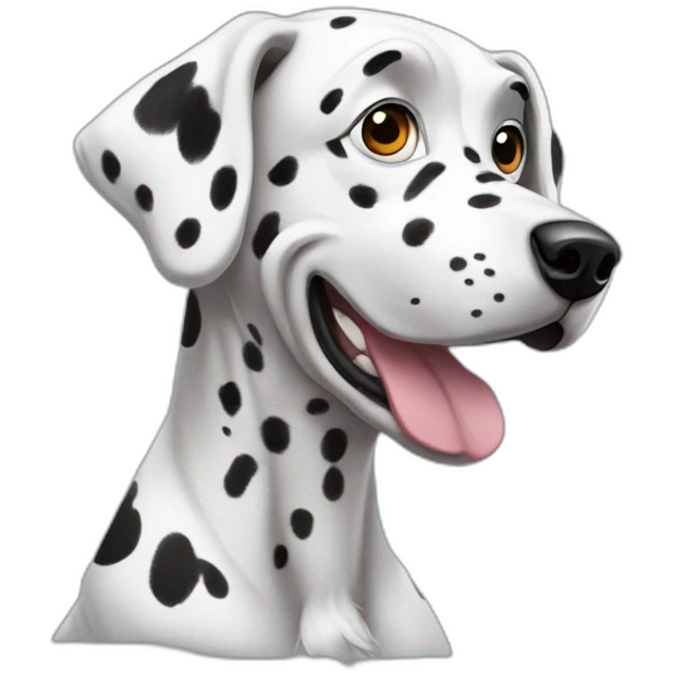 Dalmatian Dog Disc Jocker emoji