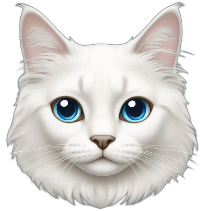 White ragdoll cat emoji