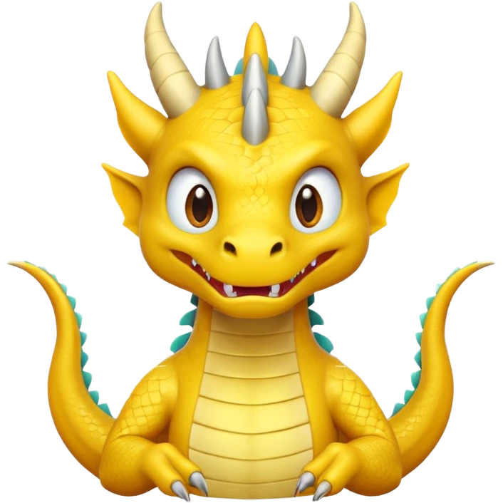 Draw a dragon that has his hands on. His head (confused?) like psyduck and a head tilted emoji