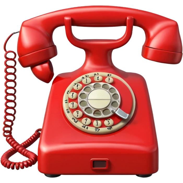 an old red phone emoji emoji