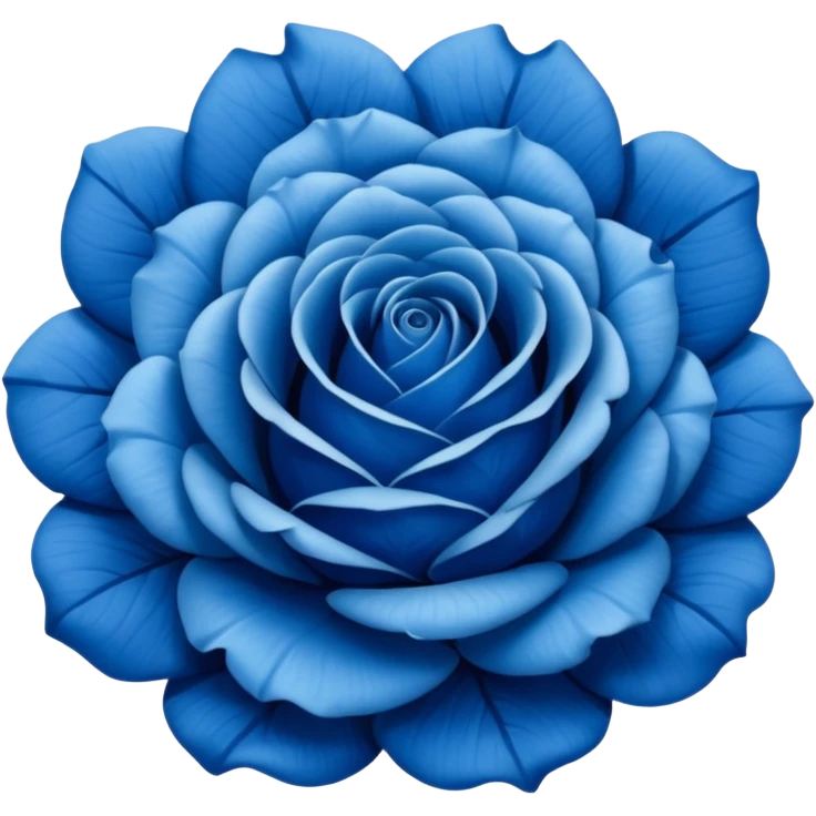Blue rose emoji