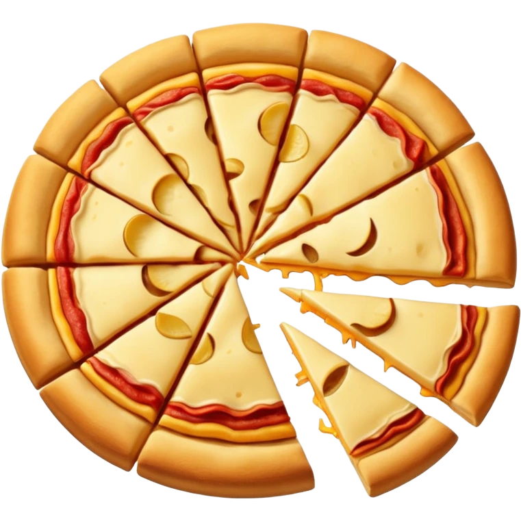 Cheese 🧀 pizza 🍕 salie with  cutting Apple pieces emoji