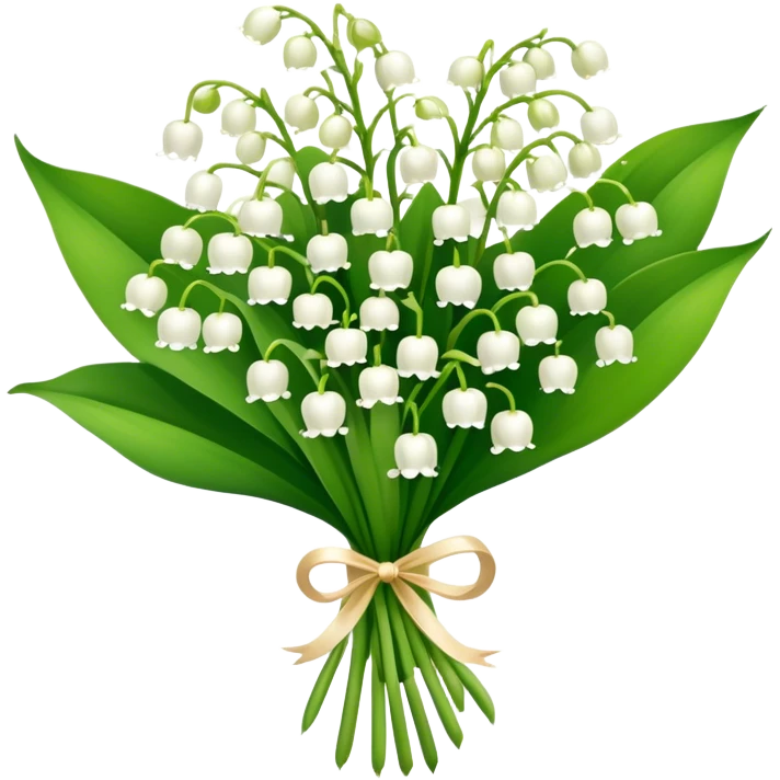 Lilly of the valley bouquet  emoji