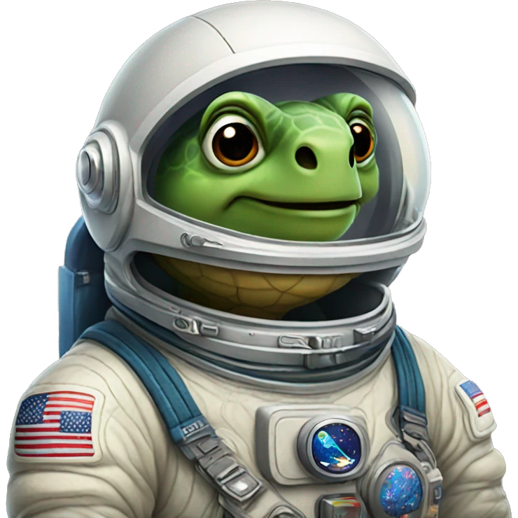 astronaut turtle emoji