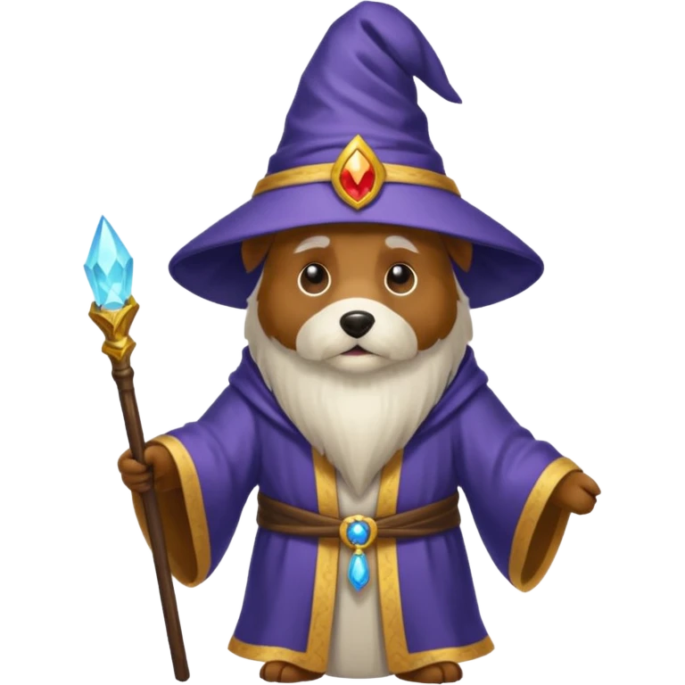 Dog wizard emoji