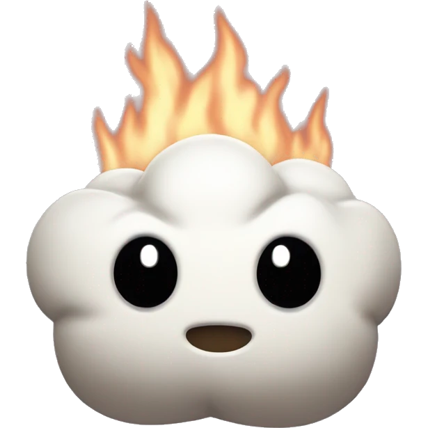 cute burnt marshmell emoji