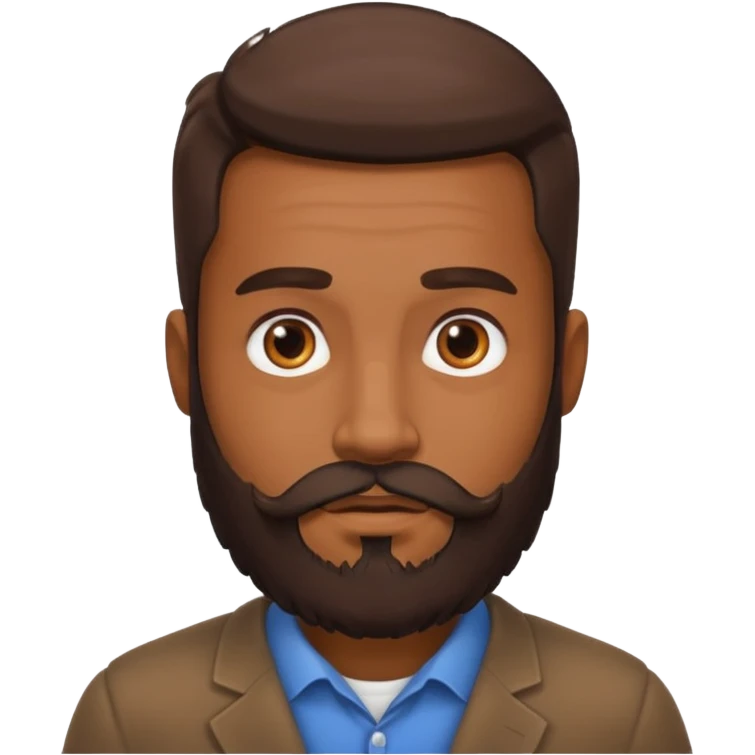 different beard emoji