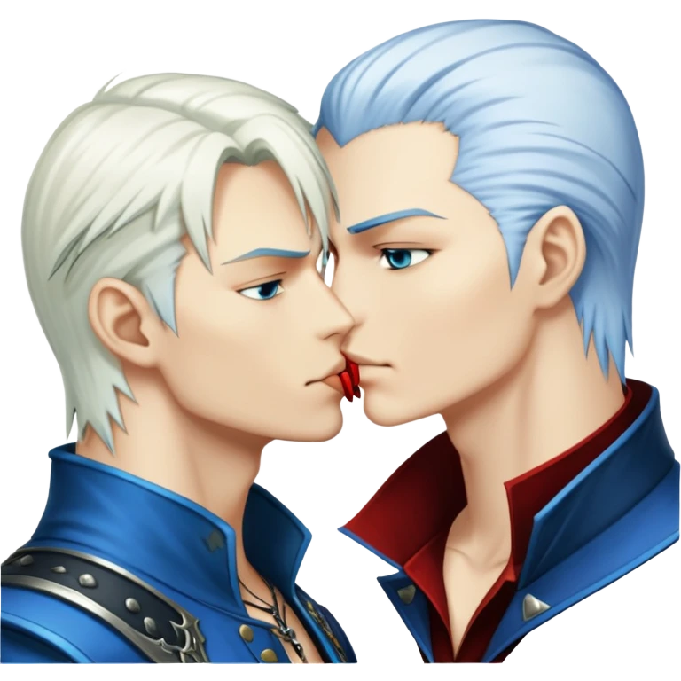 вергилий из dmc целуется с данте emoji