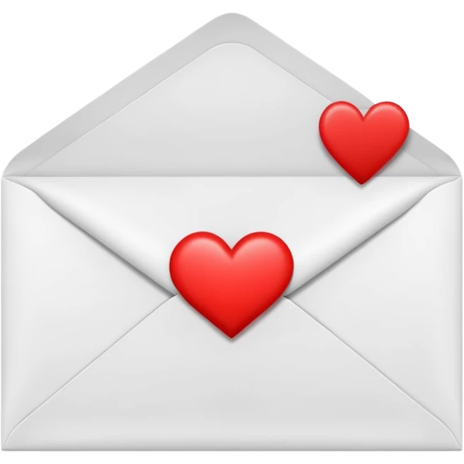 envelope with a small heart coming out emoji