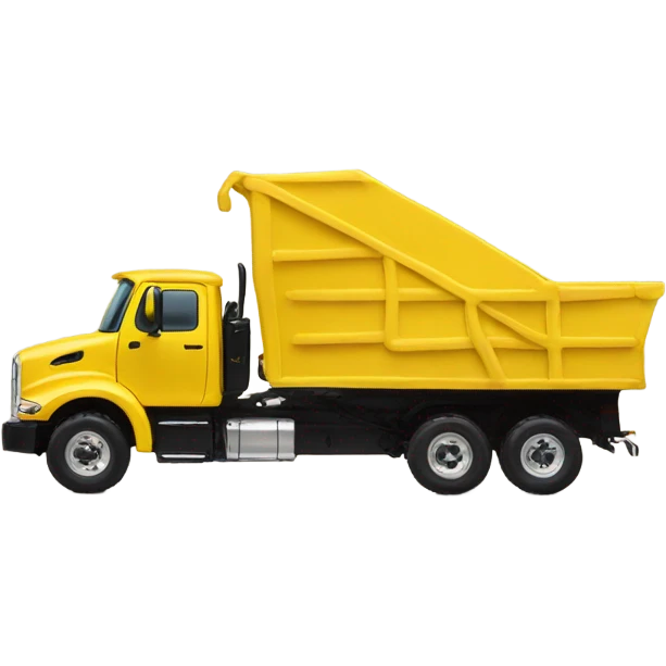 tonka truck painted yellow like a bird emoji
