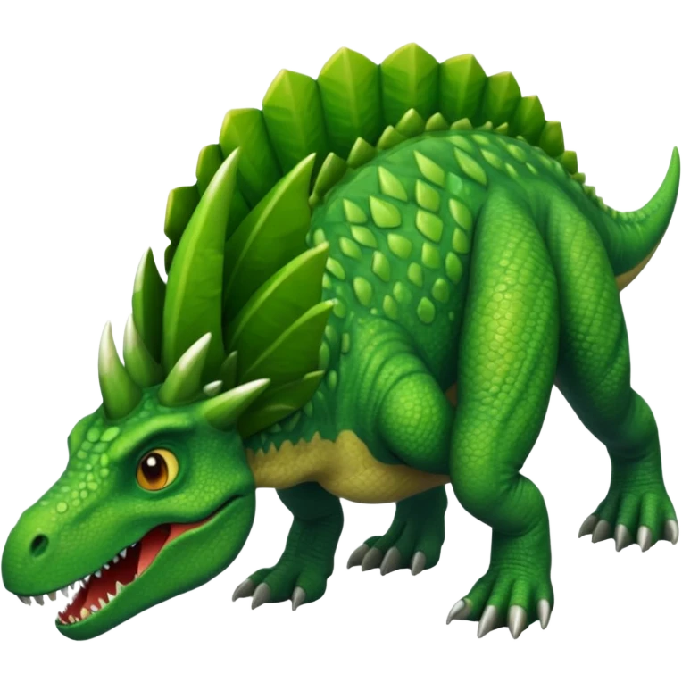 top view of a dinosaur emoji