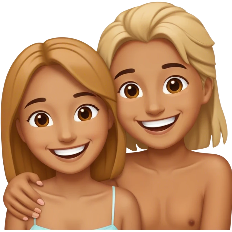 Hanging with my friend  emoji