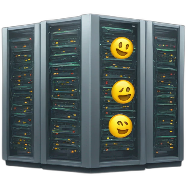 server rack with 5 servers emoji