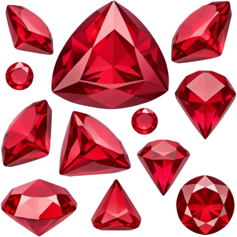 Red crystal group emoji