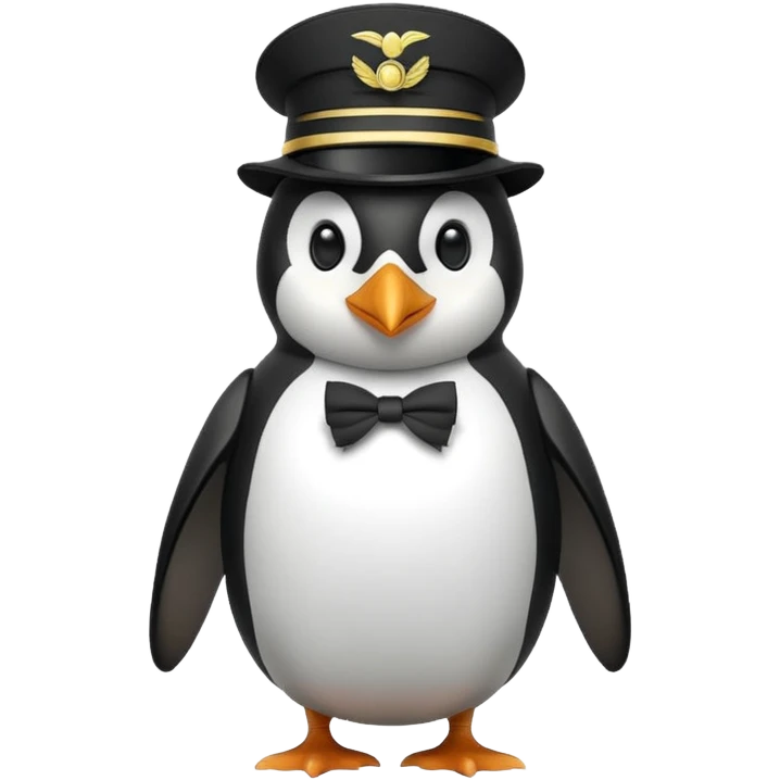 penguin soldier with a monacle emoji
