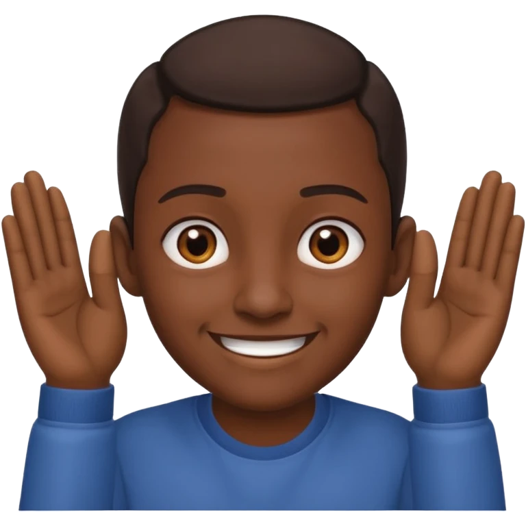 My imoti touch both ear emoji