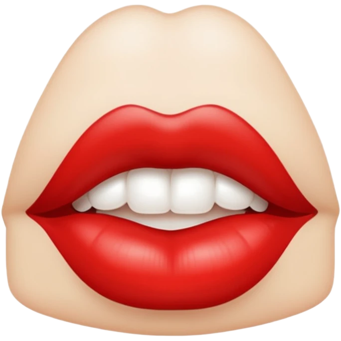 Red lips sparkle background emoji