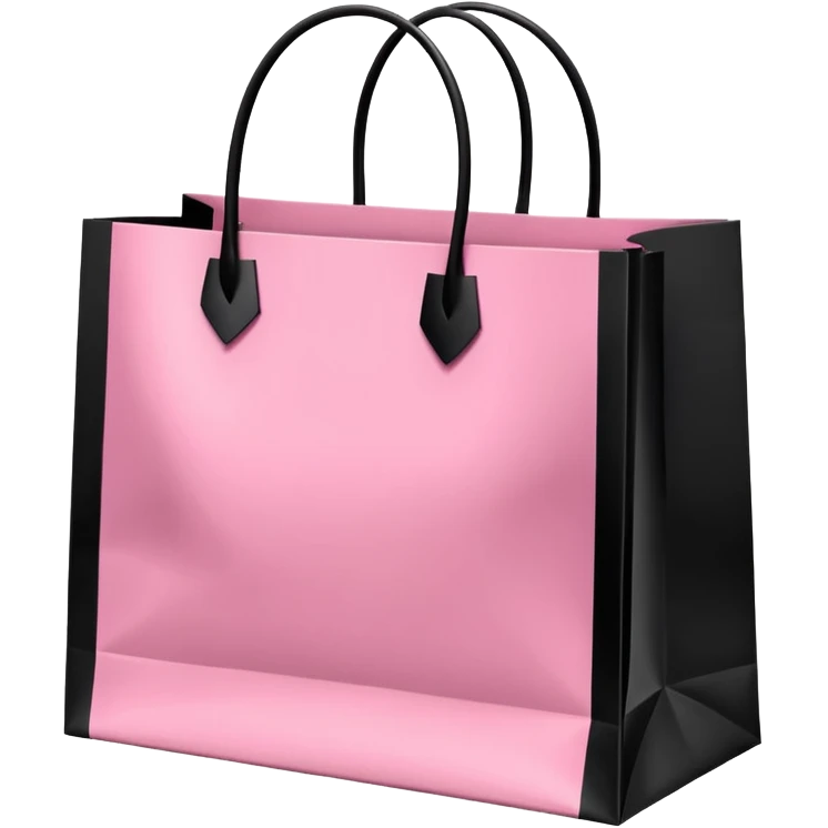 Victoria secret shopping bag and Sephora shopping bag and Chanel shopping bag emoji