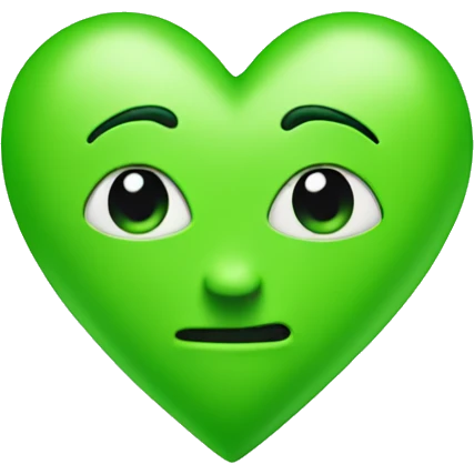 bright green heart emoji