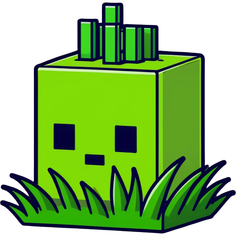 Minecraft grass block emoji