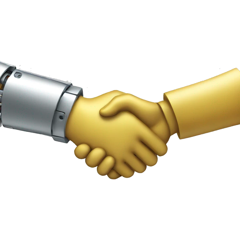 robot handshake emoji