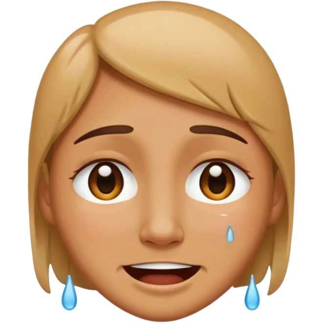 Crying smiling  emoji