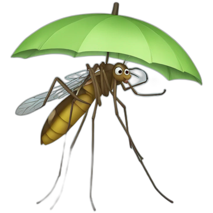 Mosquito with an umbrella  emoji