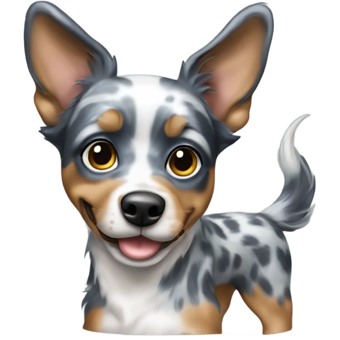 Blue merle miniature pincher emoji