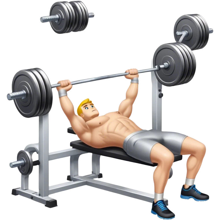 Using 2 dumbbells with equal weight on both sides for bench press emoji