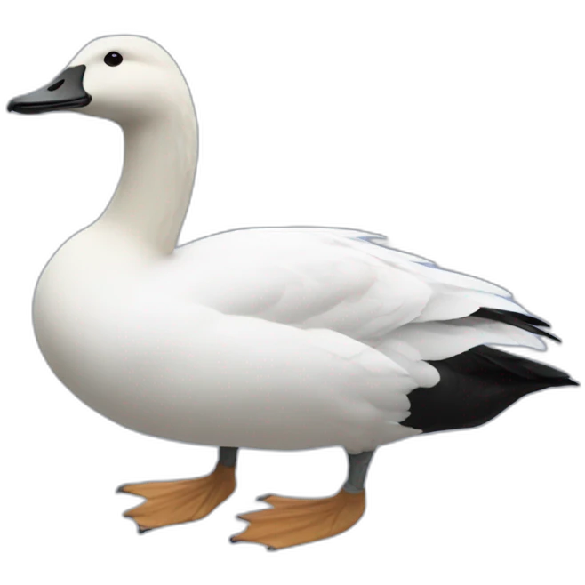 Goose wearing air force ones emoji