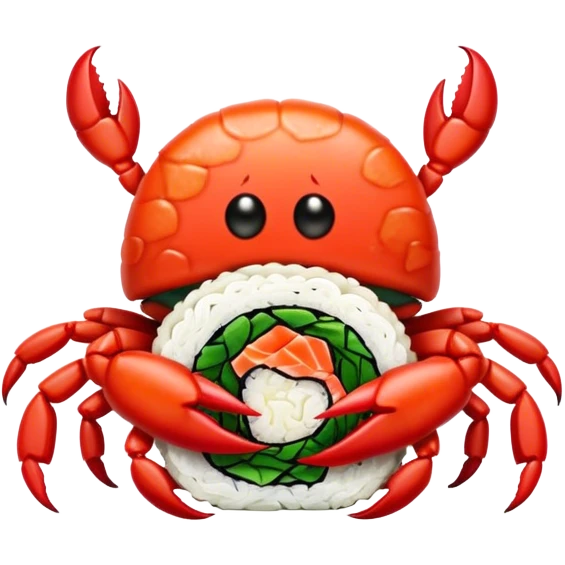 Spicy crab roll sushi emoji