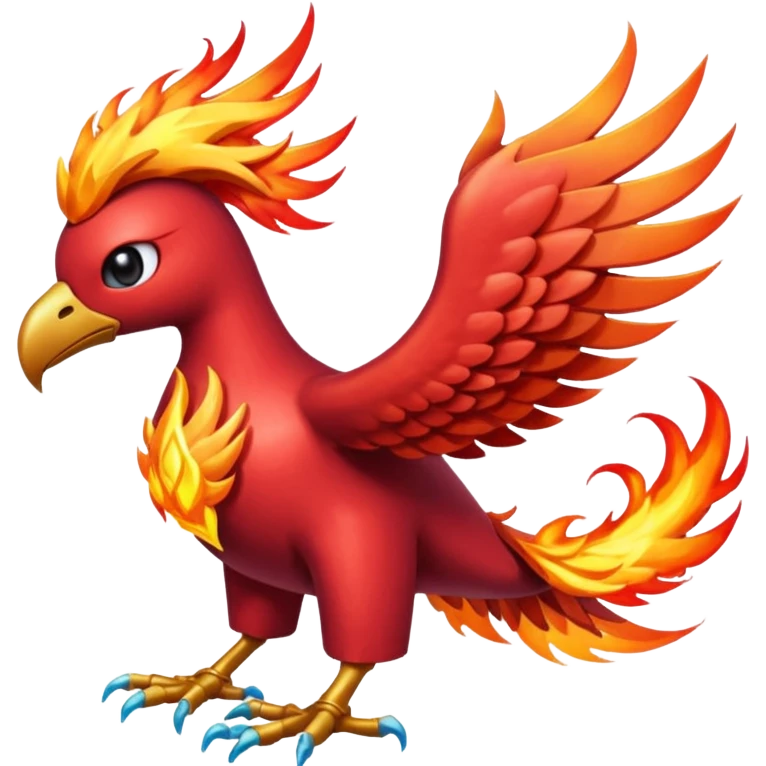 Technological Zippy Zappy Flaming Elemental Legendary Phoenix-Mandibuzz-Yveltal-Porygon-fusion (full body) emoji