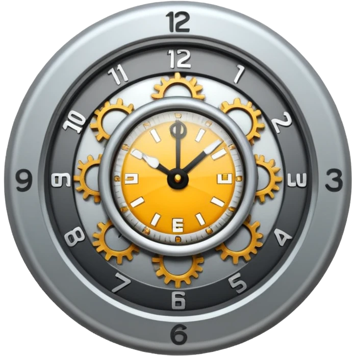 clock with frequency emoji