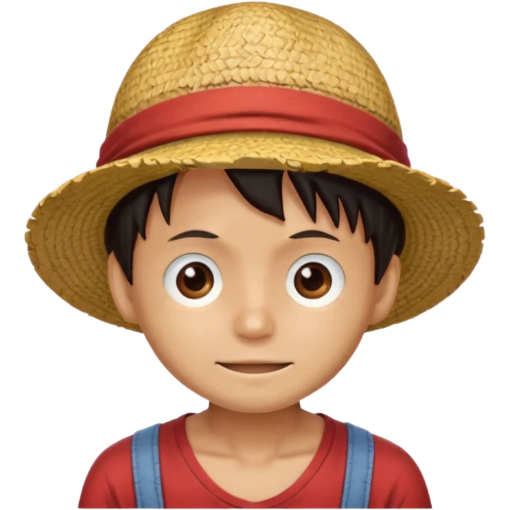 Luffy chapeau de paille que le chapeau emoji