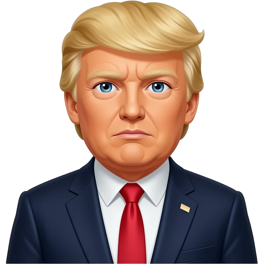 President trump giving side eye emoji