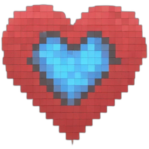 pixelated heart emoji