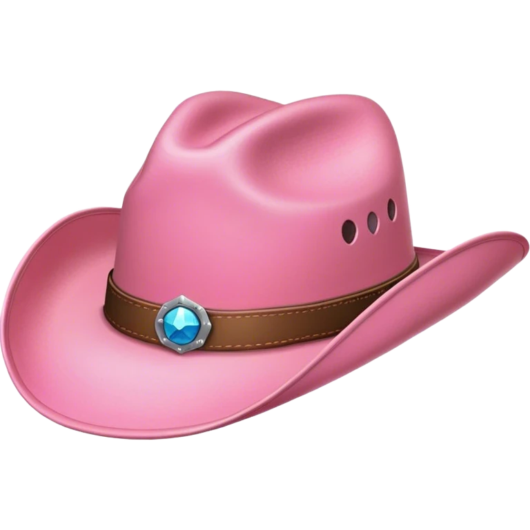 Cowboy hat emoji with a pink hat emoji