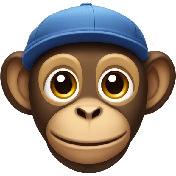 Monkey with cap emoji