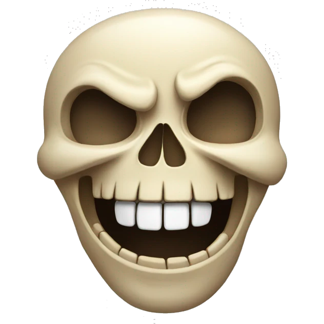 Skull laughing emoji