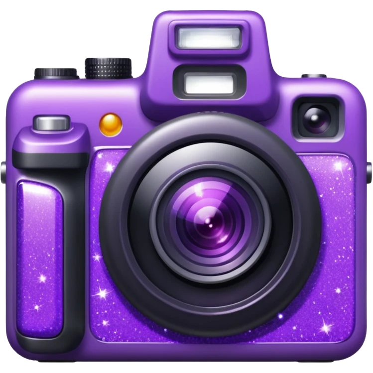 Glitter Camera Purple emoji
