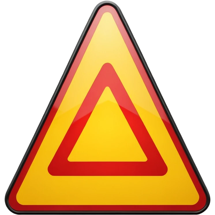 yield sign emoji