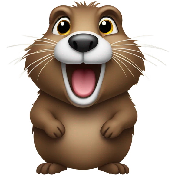 Groundhog smiling  emoji